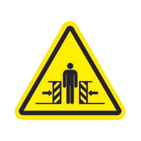 Panneau Triangle PSI Danger Fermeture de portes TRI-ABS161